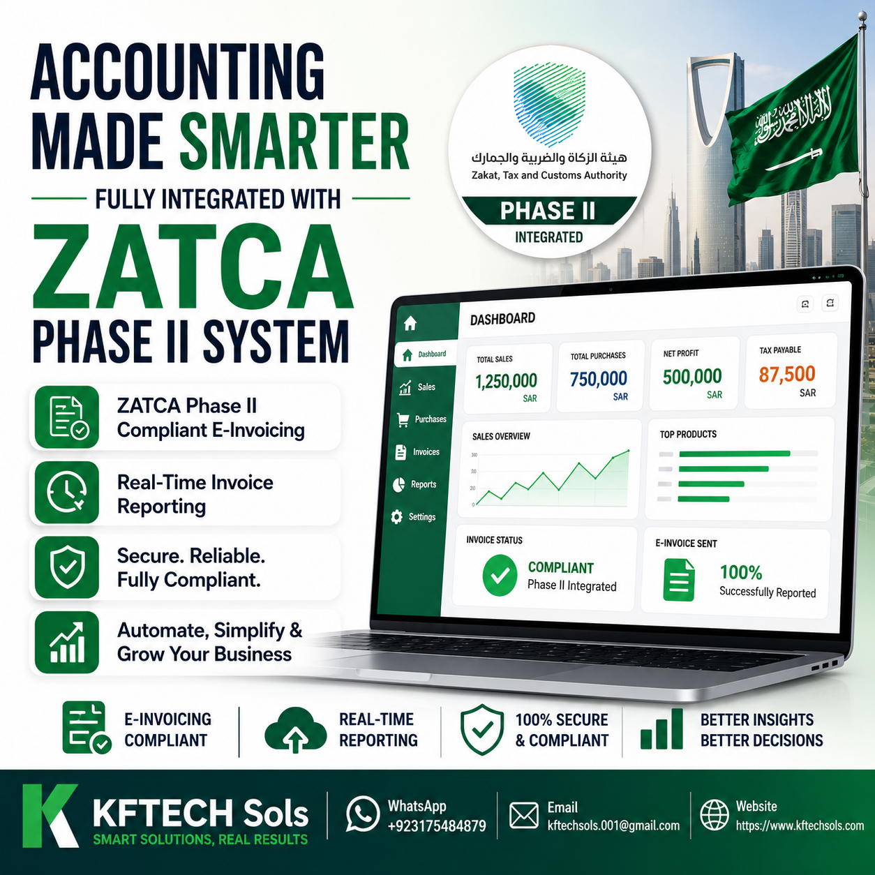 accounting and pos software zatca phase 2 integration services